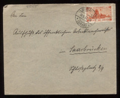 Saargebiet 1932 Geislautern Cover To Saarbrucken__(8545) - Lettres & Documents