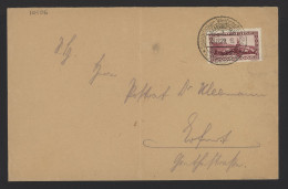 Saargebiet 1929 Saarbrucken Special Cancellation Cover To Erfurt__(10106) - Storia Postale