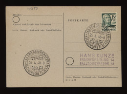 Wurttemberg 1948 Friedrichshafen Special Cancellation Card__(10859) - Storia Postale