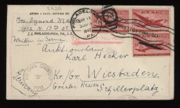 USA 1947 Philadelphia Censored Cover To Germany__(9626) - Storia Postale