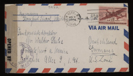 USA 1946 New York Censored Air Mail Cover To Germany__(9622) - 2c. 1941-1960 Covers