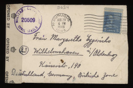 USA 1946 Duruque Censored Cover To Germany__(9624) - Storia Postale