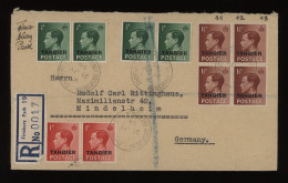 UK Morocco 1956 Finsbury Registered Cover To Germany__(12307) - Uffici In Marocco / Tangeri (…-1958)