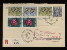 Switzerland 1971 Geneve Registered Card To Austria__(10770) - Covers & Documents