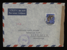 Switzerland 1951 Zurich Censored Air Mail Cover To Austria__(9599) - Other & Unclassified