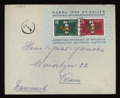 Switzerland 1959 Muzzan Postage Due Cover To Durch Eilboten__(10883) - Brieven En Documenten