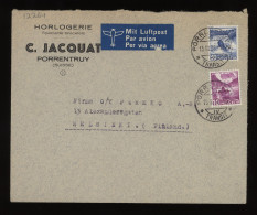 Switzerland 1938 Porrentruy Air Mail Cover To Finland__(12264) - Other & Unclassified