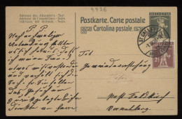 Switzerland 1928 St. Gallen Stationery Card To Feldkirch__(9936) - Entiers Postaux
