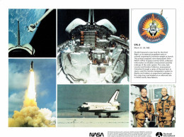 Plaquette De Présentation De La Mission NASA Columbia STS-3 De Mars 1982 - Andere & Zonder Classificatie