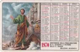 Calendarietto - Pia Unione Del Transito Di S.giuseppe - Roma - Anno 1970 - Tamaño Pequeño : 1961-70