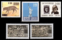(0024,36,49,75) Sri Lanka  Small / Petit Lot / 5 Values   ** / Mnh   Michel Ex 462-542 - Sri Lanka (Ceylon) (1948-...)