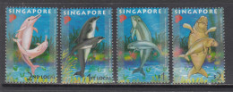 2006 Singapore Marine Mammals Dolphins Manatees Complete Set Of 4 MNH - Singapore (1959-...)