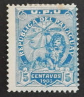 PARAGUAY YT 76 NEUF* MH "LION" ANNÉE 1903 - Paraguay