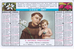 Calendarietto - Pia Opera Fratini Di S.antonio - Bologna - Anno 1967 - Tamaño Pequeño : 1961-70