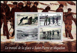 (433) St. Pierre / SPM / 2008 / Ice Workers Sheet / Bf / Bloc  ** / Mnh  Michel BL 10 - Otros & Sin Clasificación