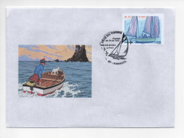 Enveloppe Non Officielle FDC Fête Du Timbre  2024 Panazol (Haute Vienne) Bateau Tintin - 2020-…