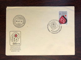 HUNGARY FDC COVER 1982 YEAR HEMATOLOGY BLOOD HEALTH MEDICINE STAMPS - FDC