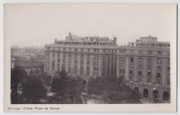 CHILE Santiago Plaza De Armas REAL PHOTO Old PC CPA 1930s Aprox. - Chile