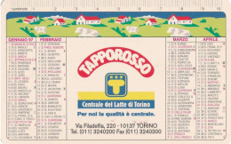 Calendarietto - Tapporosso - Centrale Del Latte Di Torino - Anno 1997 - Kleinformat : 1991-00