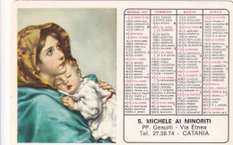 Calendarietto - S.michele Ai Minoriti - Pp. Gesuiti - Catania  - Anno  1973 - Tamaño Pequeño : 1971-80