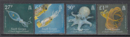 2010 South Georgia Marine Life  Complete Set Of 4 MNH - Georgias Del Sur (Islas)