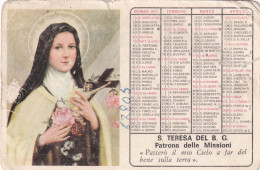 Calendarietto - S.teresa Del B.g. Patrona Delle Missioni - Roma - Anno 1973 - Klein Formaat: 1971-80