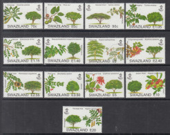 2007 Swaziland Trees Definitives Complete Set Of 13 MNH - Swaziland (1968-...)