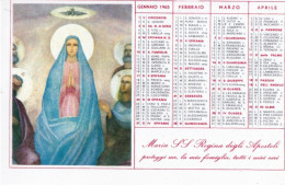 Calendarietto - Santuario Regina Degli Apostoli - Roma - Anno 1965 - Petit Format : 1961-70