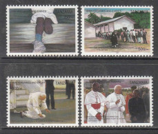 2005 Tanzania Anniversaries & Events Pope Paul II Visit Election Complete Set Of 4 MNH - Tansania (1964-...)