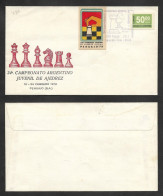SE)1978 ARGENTINA, CHESS, 24TH ARGENTINE YOUTH CHESS CHAMPIONSHIP '78, NUMERAL 50C, FDC - Oblitérés