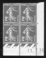 Lot C424 France Coin Daté Semeuse N°278(**) - 1930-1939