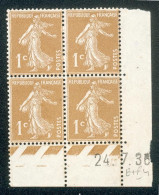 Lot C418 France Coin Daté Semeuse N°277B(**) - 1930-1939
