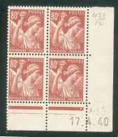 Lot A868 France Coin Daté Iris N°431 (**) - 1940-1949