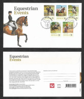 SE)2014 AUSTRALIA, SPORTS SERIES, EQUESTRIAN EVENTS, TRAINED HORSES, FDC - Gebraucht