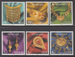 2006 United Arab Emirates Women's Jewellery Complete Set Of 6 MNH - Verenigde Arabische Emiraten