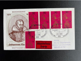 GERMANY 1971 EXPRESS FDC KEPLER 25-06-1971 DUITSLAND DEUTSCHLAND EXPRES EILBOTEN - 1971-1980