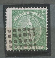 British Virgin Islands, Yvert Nº 1 Dentate 15x12 Impeccable Used Condition, Please See Photos - Iles Vièrges Britanniques