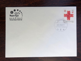 HUNGARY FDC COVER 2010 RED CROSS YEAR BRAILLE BLINDNESS BLIND HEALTH MEDICINE STAMPS - FDC