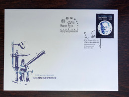 HUNGARY FDC COVER 2022 YEAR PASTEUR HEALTH MEDICINE STAMPS - FDC