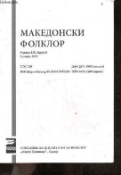 Makedonski Folklor - Godina LIII, Broj 82, Skopje, 2022 - UDC 398 / Folklore Macédonien - Volume 82, Annee LIII / Macedo - Ontwikkeling