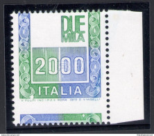 1978 Italia - Repubblica , 2000 Lire Alti Siracusana Mancante , Dentellatura For - Varietà E Curiosità