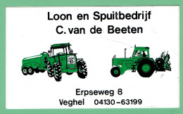 Sticker - Loon En Spuitbedrijf - C.van Beeten Erpseweg VEGHEL - Tractoren - Stickers