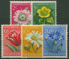 Niederlande 1952 Sommermarken Blumen 588/92 Mit Falz - Ongebruikt