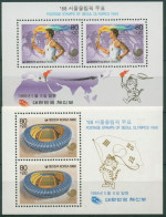 Korea (Süd) 1988 Olympiade Seoul: Fackelläufer Block 544/45 Postfrisch (C30391) - Corea Del Sur