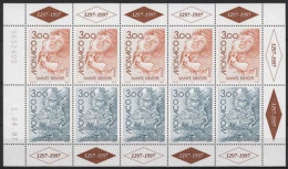 Monaco 1997 Europa CEPT Sagen Legenden Kleinbogen 2355/56 K Postfrisch (C91463) - Blocs