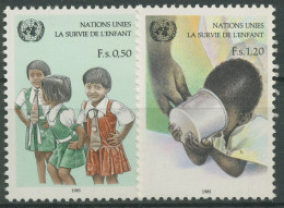 UNO Genf 1985 UNICEF Gegen Kindersterblichkeit 135/36 Postfrisch - Unused Stamps