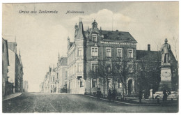 Postkarte Zeulenroda -Die Alte Marktstrasse, S/w, 1908, Orig. Gelaufen Nach Weiden, I-II - Zeulenroda