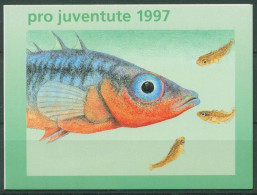 Schweiz 1997 Pro Juventute Tiere Fische Markenheftchen 0-109 Gestempelt (C62124) - Markenheftchen