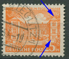 Berlin 1949 Berliner Bauten Mit Plattenfehler 50 IV Gestempelt - Errors & Oddities