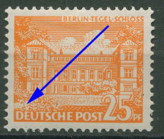 Berlin 1949 Berliner Bauten Mit Plattenfehler 50 VII Mit Falz - Errors & Oddities